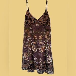 Y2k floral and animal print dress